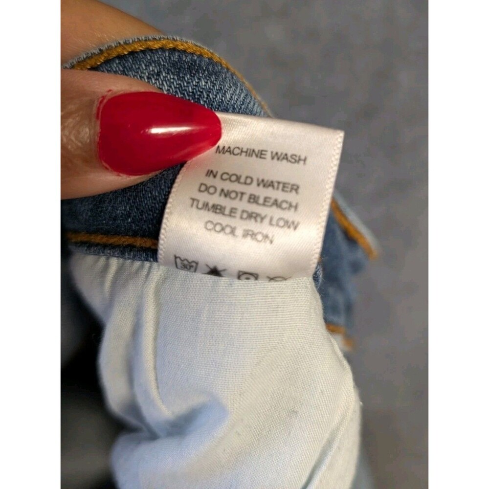 Judy Blue Jeans 14W On The Road High Rise Button Fly Boyfriend Distress Blue - Picture 15 of 15